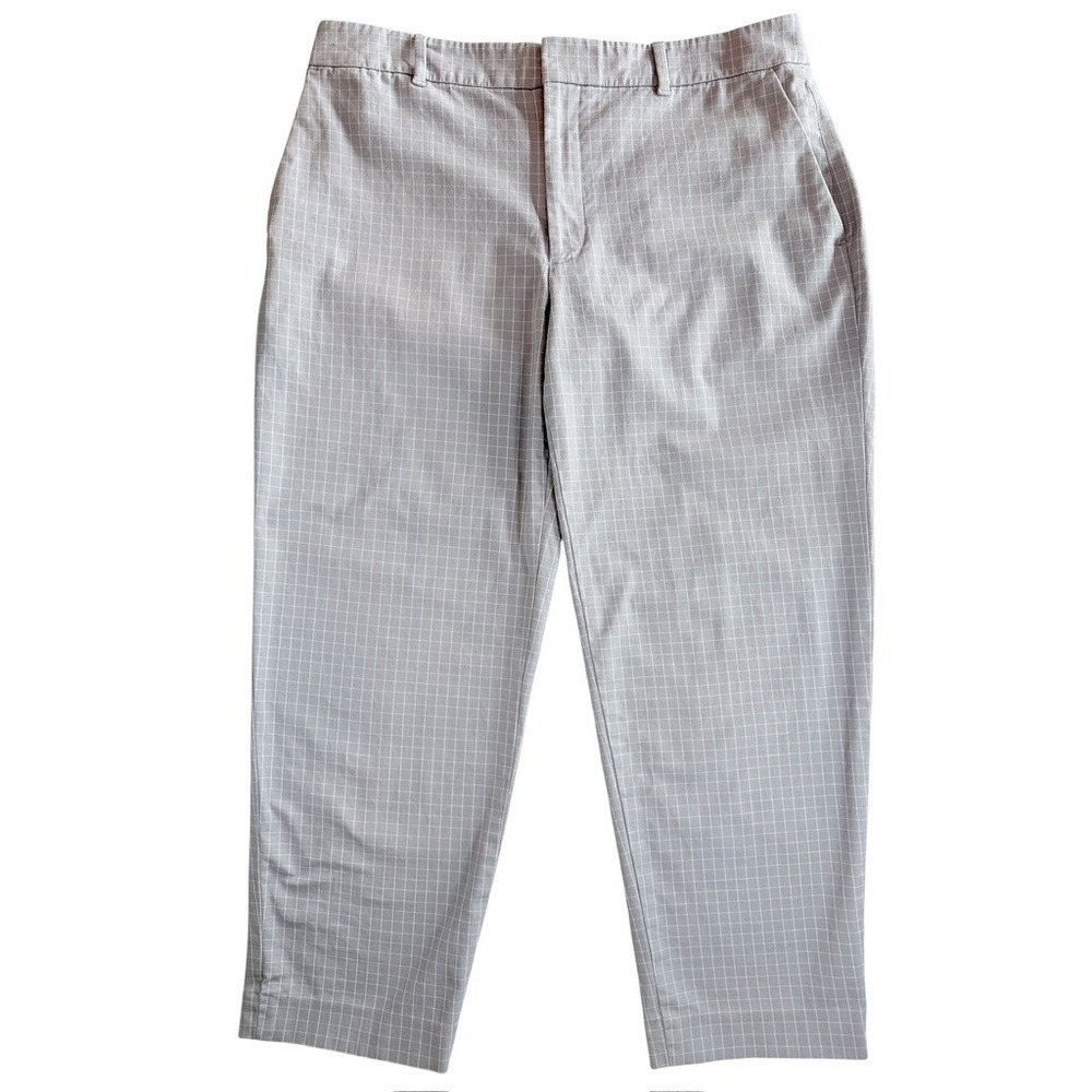 Club Monaco Ankle Pants Women Size 10 Gray Grid Pattern 295796748 001